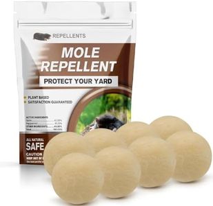 CONKAT Mole Repellent Outdoors, Powerful Mole Repellant for Lawns, Vole Repellent, Gopher and Groundhog Repellant Outdoor, Mole Control, Safe for Lawn and Garden- 8P