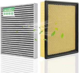 StaunchAuto Engine&Cabin Air Filter for Silverado&Sierra 1500/2500 HD/3500 HD, Suburban/Suburban 3500 HD, Tahoe, Yukon, Cadillac Escalade Air filter Replacement CF11809 CA8755A Automotive Accessories