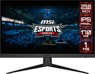 MSI G2422 23.8 Inch FullHD (1920x1080) 170Hz Refresh Rate 1ms Wide Color Gamut AMD FreeSync™ Premium Technology Anti-Flicker and Less Blue Light IPS Panel Esports Gaming Monitor