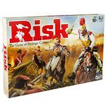 Risk Game, Strategy Board Game; Updated Figures Improved Mission Cards; War Crates; for Children Aged 10 and Up, 2-5 Players