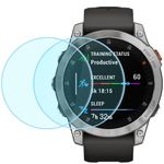 Duttek Tempered Glass Screen Protector for Garmin Epix Gen 2 Smartwatch 2.5D Ultra-Thin 9H Hardness Scratch Resistant Tempered Glass Screen Protective Film (2pack)