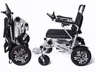 Acurest Electric Wheelchair - FDA Approved- Intelligent Power Wheelchair- Lightweight Foldable All Terrain Motorized Wheel Chair, Portable Airline Approved Compact Wheelchair