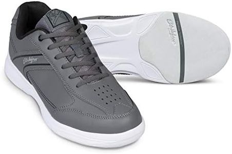 KR Strikeforce Flyer Lite Slate - Scarpe da Bowling da Uomo, Misura Larga, 10,5 W, Colore: Nero/Acciaio