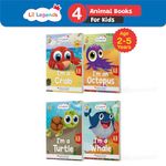 Oswaal Lil Legends Know me Series, Fascinating Sea Animal Books- I am a CRAB, I am an OCTOPUS, I am a TURTLE and I am a WHALE (Set of 4 Books) Exciting Illustrated Books for kids, Age 2+