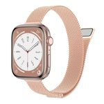 VEMIGON Compatible with Apple Watch Bands 10/9/8/7/6/5/4/3/2/1 SE/SE 2, Slim Stainless Steel Mesh Loop, Women and Men, (14mm Wide) Thin Magnetic Clasp Replacement Strap for iWatch 42 mm 41mm 40mm 38mm