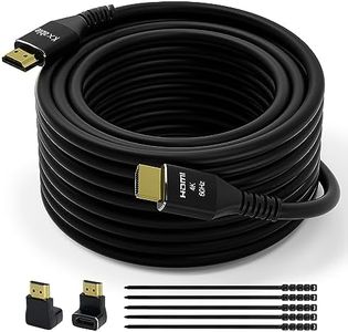 4K HDMI Cable 40 Feet, Ultra HD HDMI 2.0 Cable, Gold-Plated Connectors, 4K @ 60Hz, 2K,1080P, HDCP 2.2, ARC, Bulk HDMI Cables for Laptop, Monitors, HDTV, PS5, Xbox One & More