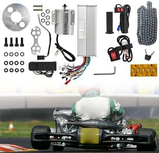 60V 2000W High Speed Brushless DC Motor Kit, 4250-5300rpm Motor Upgrade kit with Controller Pedal Throttle for Gokart Scooter Bike Dirt Bike