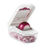 OXO Stainless Steel Good Grips Vegetable and Onion Chopper with Easy Pour Opening - White