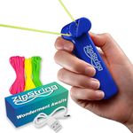 ZipString - Wonderment Awaits with Shark Tank - Featured String Rope Launcher Loop Fidget Toy, Defying Gravity to Boost Your Imagination - The Ideal Gift for Kids and Adults, Bodacious Blue