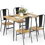Gizoon Dining Table Set for 4, 5-Pi