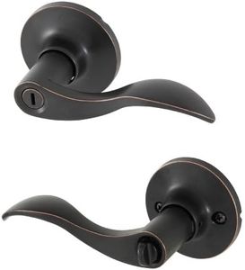 Honeywell 8106402 Wave Privacy Door Lever, Oil Rubbed Bronze