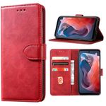 DMDMBATH for Motorola Moto G-Play-2024 Case Moto G Play 4G 2024 Wallet Case with Card Holder, Shockproof Flip Flap Magnetic Clasp Protective Cover for Motorola Moto G Play 4G 2024 (Red)