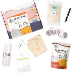 Cultures for Health Kombucha Starter Kit | SCOBY & Live Culture for Home Brewing – Easy Step-by-Step Guide