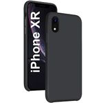 REALCASE iPhone Case Back Cover | Liquid Silicone Gel Rubber | Full Protective Back Cover Case for iPhone XR (S-Black)