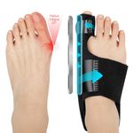 ACWOO Bunion Corrector for Women and Men, Big Bunion Corrector Set with 2 x Orthopedic Bunion Splints and 2 x Big Toe Straighteners, Adjustable Hallux Valgus Correction for Day/Night Support