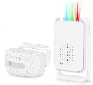 Greencycle Motion Sensor Alarm Outdoor Waterproof, Weatherproof Motion Detector with 900FT Long Range Loud Chime, Motion Alarm Outdoor Security Alert for Business Entry Protect Indoor Outdoor Property