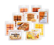 "Baker's Batch" Combo Set Of Five Bakery Scented Wax Melt 30 Cubes - Banana Nut Bread, Cinnamon Roll, Snickerdoodle, Pumpkin Pie, Lemon Pound Cake Great Gift for Him Her BFF Best Friend