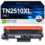 HALLOLUX TN2510XL TN2510 Toner Cartridges Replacement for BROTHER TN 2510 Toner Cartridge Compatible for HL Series L2400DW L2400DWE DCP Series L2620DW L2627DW MFC Series L2800DW L2827DW (Black,1-Pack)