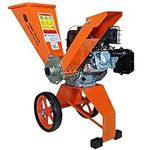 Forest Master FM6DD Wood Chipper 6hp Petrol Self-Feeding, Compact & Portable - Powerful 6HP Engine (3600 RPM), Reversible Blades, Easy Storage, Chips up to 50mm (2 inches) Diameter (1)