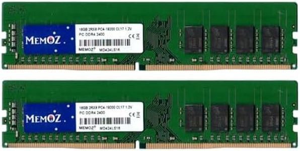 Memoz 32GB (2x16GB) 2400 Mhz DDR4 PC4 19200 CL17 Desktop PC UDIMM 288 Pins 5 Years Warranty RAM Memory