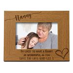 Personalised Nanny As Wonderful As You Photo Frame gift (4 x 6 Inch)