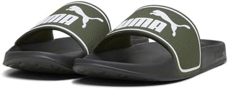 PUMA Leadcat 2.0, Slide Sandal Unisex-Adulto, Myrtle White Black Green, 42 EU