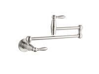 Pfister GT533-TDS Port Haven Wall Mounted Pot Filler Faucet, Stainless Steel