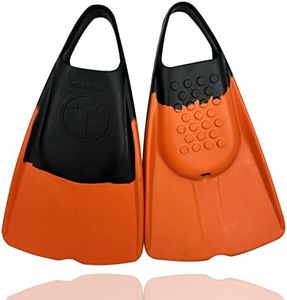 Tribe T1 Bodyboarding & Bodysurfing Swimfins-Black/Orange-M