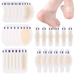 30 Pcs Blister Plasters, Invisible Hydrocolloid Gel Bandages or Against Pain Prevention, Blister Bandages Blister Cushion Pads for Guard Skin and Heel Foot Toe(5 Sizes)