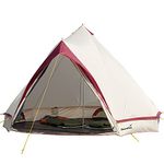 Skandika Comanche Tipi Tent Outdoor | Camping tent for up to 8 people, sewn-in tent floor, with/without zipper system, mosquito net, 2.5 m headroom, waterproof | Teepee tent, Glamping