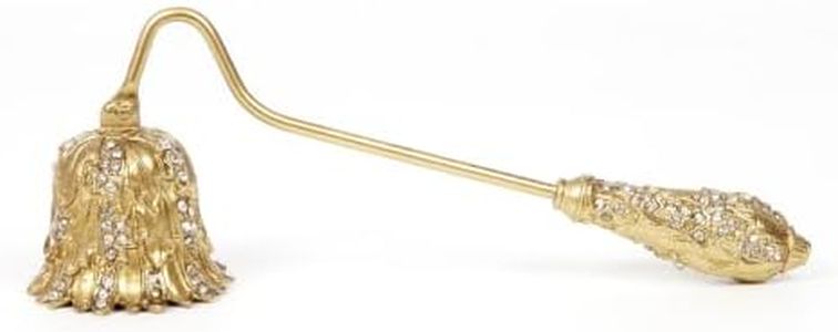 Vintage Candle Snuffer, Antique Gold Floral Candle Extinguisher Tool