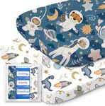 Bassinet Sheets for Baby Boy Girl, TotBasic Buttery Soft Universal Bassinet Fitted Sheet, Compatible with Halo, Mika Micky, Baby Delight, Dream On Me, Maxi COSI & More Bassinet Mattress