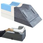 KingPavonini 4-Height Adjustable Leg Elevation Pillows for After Surgery, Injuries, or Rest, Memory Foam Leg Pillows for Sleeping with 3 Handles and Insert Pad, Washable Velvet Cover