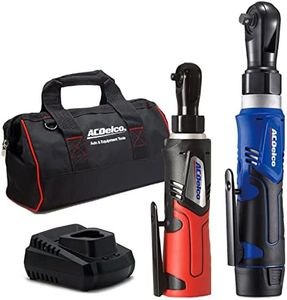 ACDelco ARW1209-K9 G12 Series 12V Li-ion Cordless ¼” & 3/8” Ratchet Wrench Combo Tool Kit with Canvas Bag