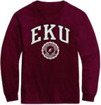 Barnesmith Eastern Kentucky University EKU Colonels Long Sleeve Adult Unisex T-Shirt, Heritage, Maroon, Large