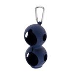 Golfoy Basics Lightweight Silicone Golf Ball Holder, 2 Ball Carrier Holder Soft silicone Protect with Carabiner Clip to Attachable to Golf Bag Or Belt