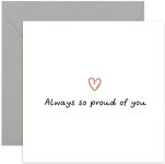 Old English Co. Always So Proud Of You Card for Son or Daughter - Proud of You Card for Him or Her - We're Proud of You Card for Kids - Graduation, New Job, University, Back To School | Blank Inside