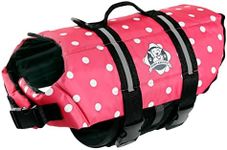 Paws Abroad Dog Life Jacket - Keep Your Canine Safe with a Neoprene Life Vest for Swimming and Boating - Available in Different Sizes, Color and Design to Choose - Pink and White Polka Dot - X-Small