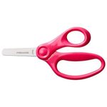 FISKARS Kids Scissors (Designed in Finland), Safety Blunt Tip for Kids 4+ Years, Ergonomic Grip, Suitable for Left & Right Hand Use, Stainless Steel School & Craft Scissors, Pink Colour Design