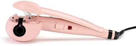 BaByliss Rose Blush Curl Secret Car Curler, Automatic Curling Iron with 2 Temperature Levels, Pink, 10.1 x 3.3 cm, 2664PRE