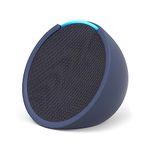 Echo Pop | Full sound compact Wi-Fi and Bluetooth smart speaker with Alexa | Charcoal and a Made For Amazon Sleeve for Echo Pop (2023 release), Blue