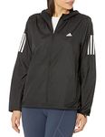 adidas Women's Own The Run Hooded Windbreaker, Black, Small