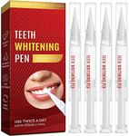 Teeth Whitening Pen 4-Pack, Brighten Your Smile in Just 1 Week with Tooth Whitening Pens – Fast, Gentle, Enamel Safe Whitening Gel for White Teeth in Mess Free Applicator Pens