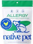 Native Pet Allergy Chews for Dogs - All-Natural Anti Itch Probiotics for Dogs - 120 Soft Chews - Allergy Supplements for Itchy Skin - Pet Health - Puppy Supplements