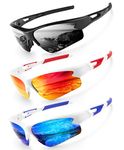 ANYLUV Sports Sunglasses Polarized Sports Cycling glasses for Men with UV400 HD Lens for Driving Running Baseball