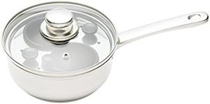 KitchenCraft KCCVPOACH2 2 Egg Poacher Pan in Gift Box, Non Stick and Induction Safe, Stainless Steel, 16 cm, Silver