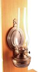 Vermont Lanterns "Mansfield" Brass Hanging Wall Oil Lamp 14" (Antique Brass)