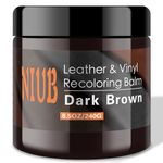 NIUB Leather Recoloring Balm,8.5Oz Dark Brown Leather Color Restorer, Leather Scratch Remover, Leather Restorer for Couches,Furniture,Leather Shoes, Leather Couch Paint, Quick Dry Leather Balm