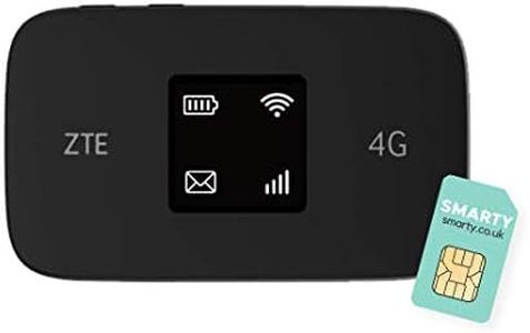 ZTE MF971RS LTE CAT6/4G Point d'accès Wi-FI Mobile Portable à Faible coût, Wi-FI de Voyage débloqué, 300 Mbps, Batterie 2000 mAh, Double Bande, Noir