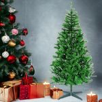 IMAGICART Artificial Christmas Tree for Christmas Decor, Christmas Tree with Plastic Stand, X-Mas Pine Tree for Home Living Room Hotel Office Restaurant Christmas Indoor/Outdoor Decoration (4 Feet)